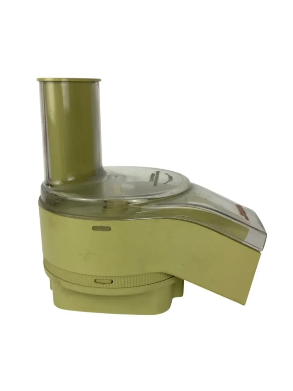 Oster Regency Kitchen Center Salad Maker Attachment & Pusher Avocado Green 1970s